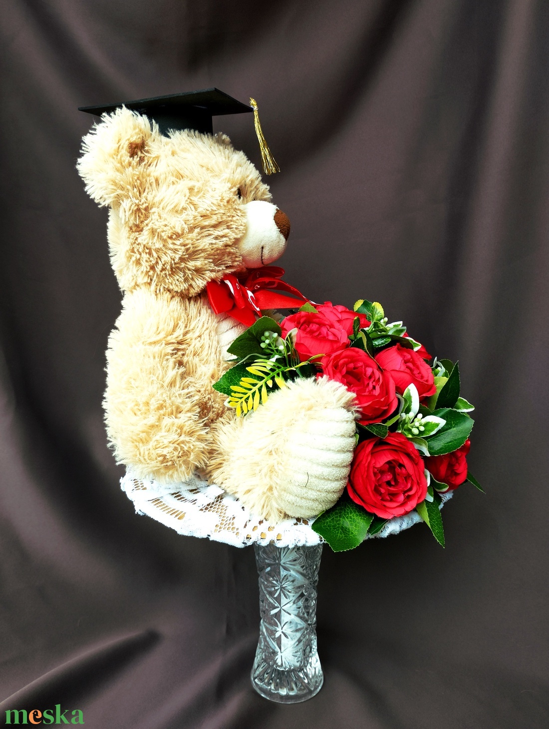  Óriás 30 cm-es macis Ballagási Csokor  - otthon & életmód - dekoráció - virágdísz és tartó - csokor & virágdísz - Meska.hu