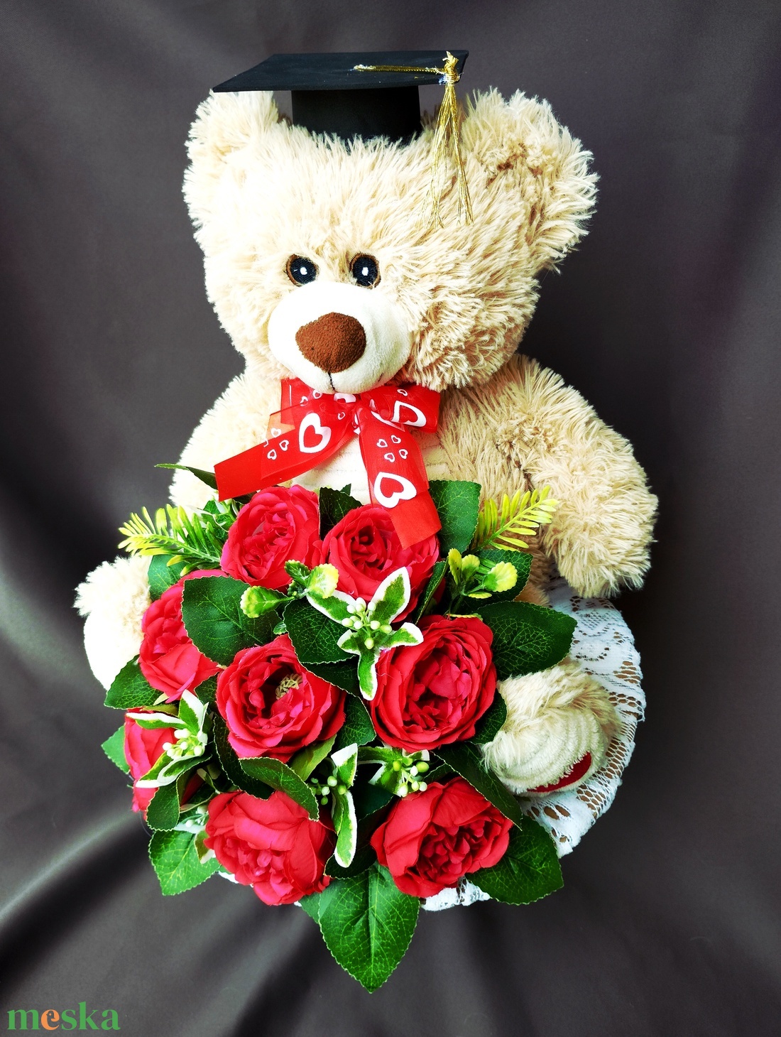  Óriás 30 cm-es macis Ballagási Csokor  - otthon & életmód - dekoráció - virágdísz és tartó - csokor & virágdísz - Meska.hu