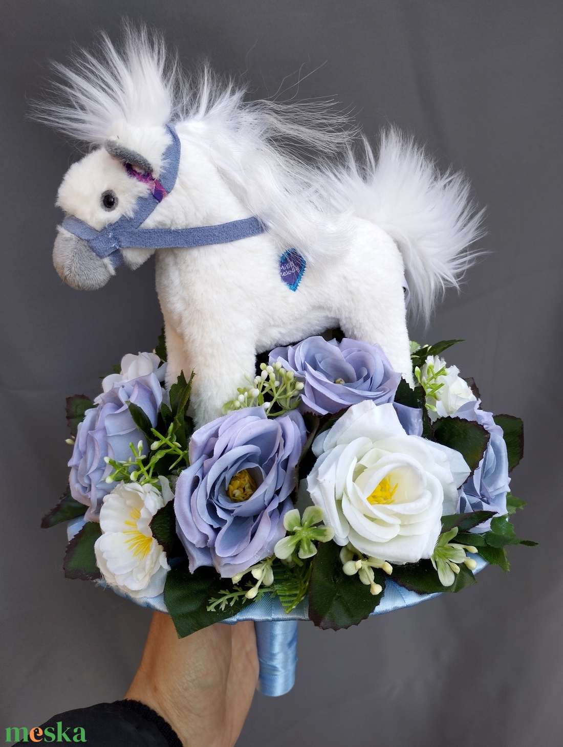 Egyedi lovacskás  ballagási csokor - otthon & életmód - dekoráció - virágdísz és tartó - csokor & virágdísz - Meska.hu