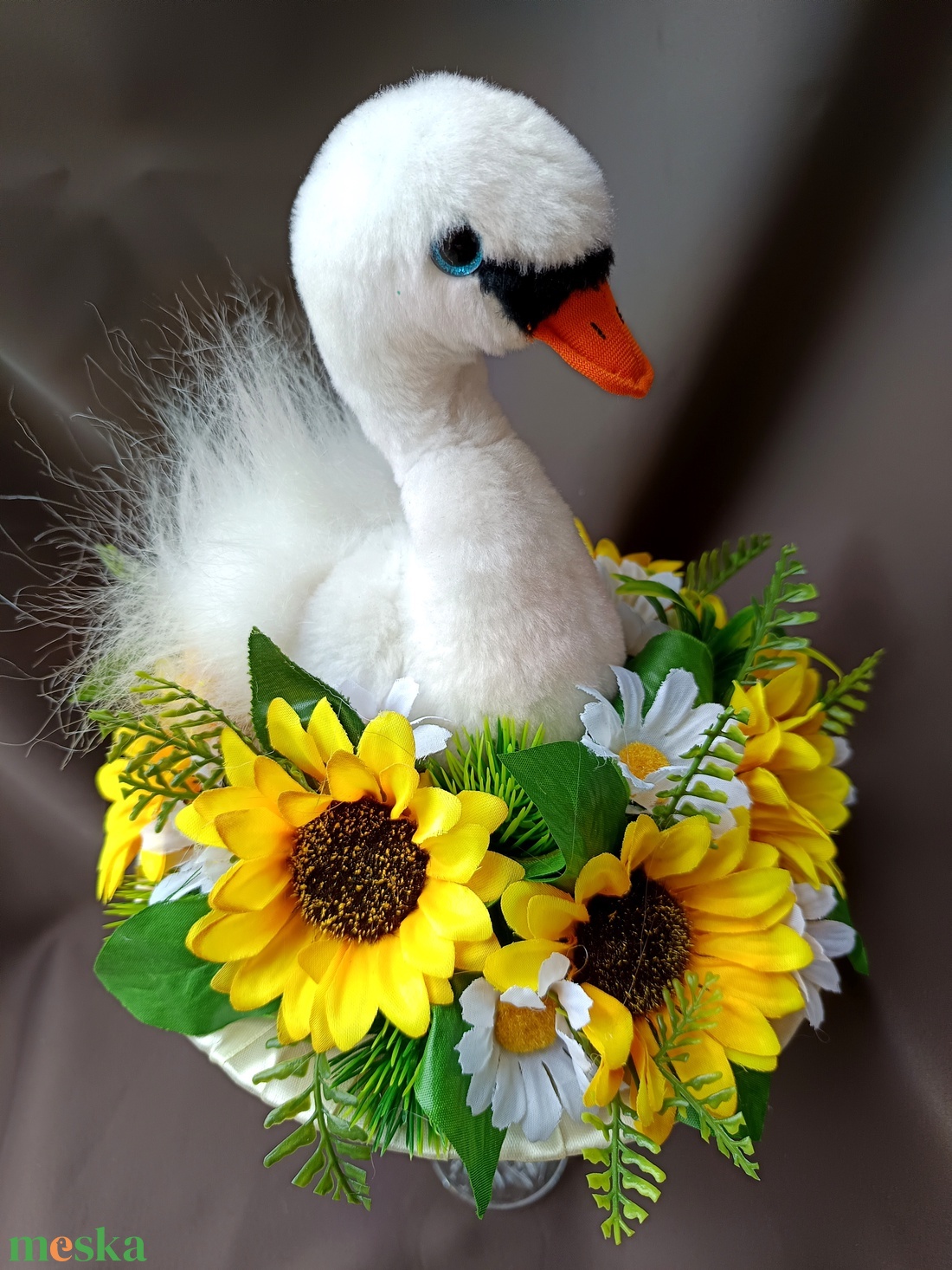 Egyedi hattyús  ballagási csokor, örök csokor - otthon & életmód - dekoráció - virágdísz és tartó - csokor & virágdísz - Meska.hu