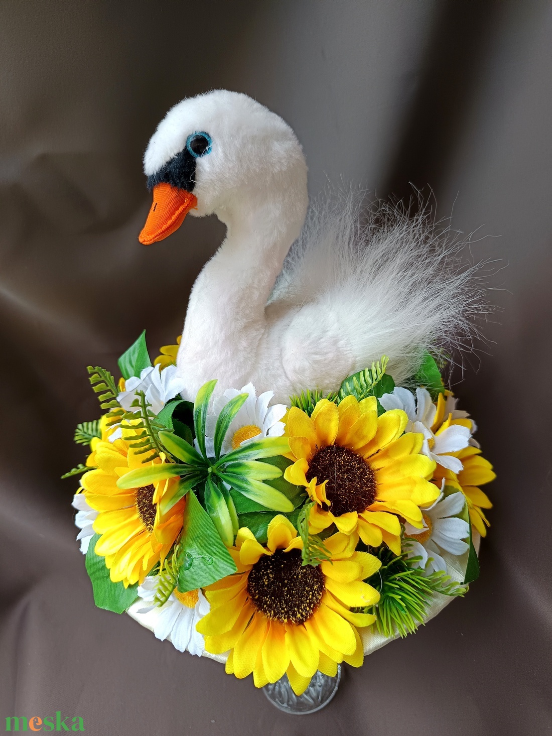 Egyedi hattyús  ballagási csokor, örök csokor - otthon & életmód - dekoráció - virágdísz és tartó - csokor & virágdísz - Meska.hu