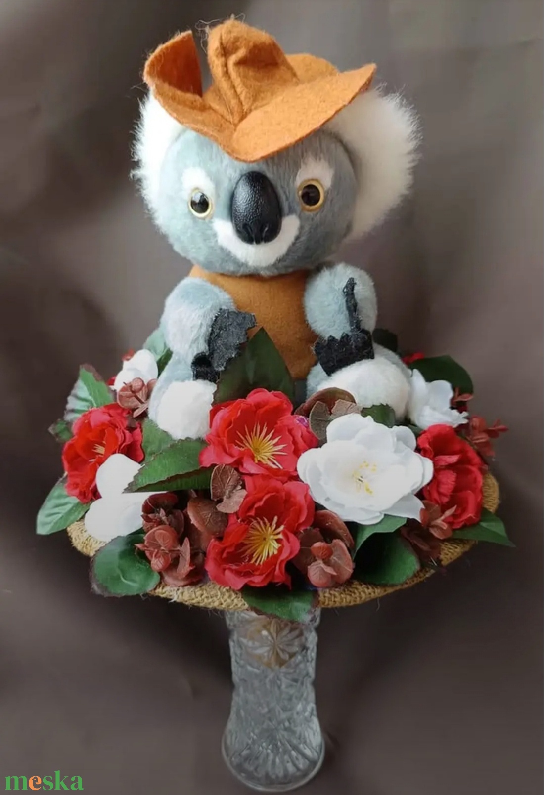 Egyedi koalás ovis ballagási csokor örök csokor - otthon & életmód - virágdekoráció - virágok - virágcsokor - Meska.hu