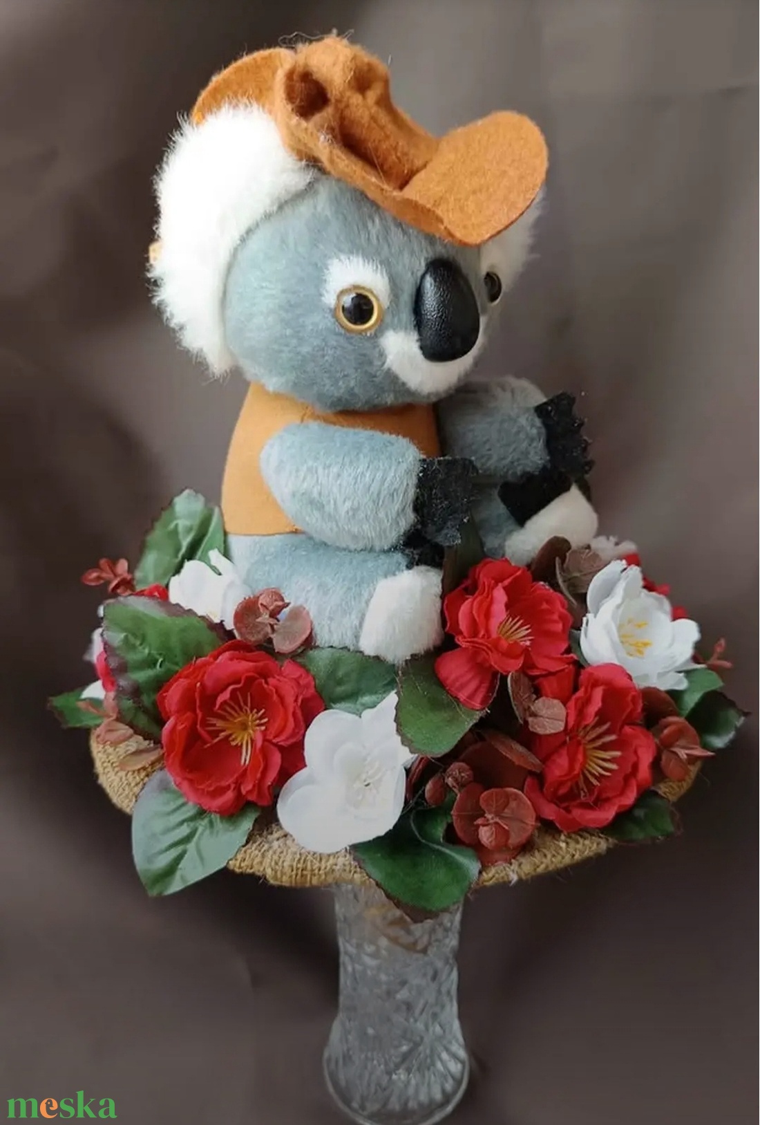 Egyedi koalás ovis ballagási csokor örök csokor - otthon & életmód - virágdekoráció - virágok - virágcsokor - Meska.hu