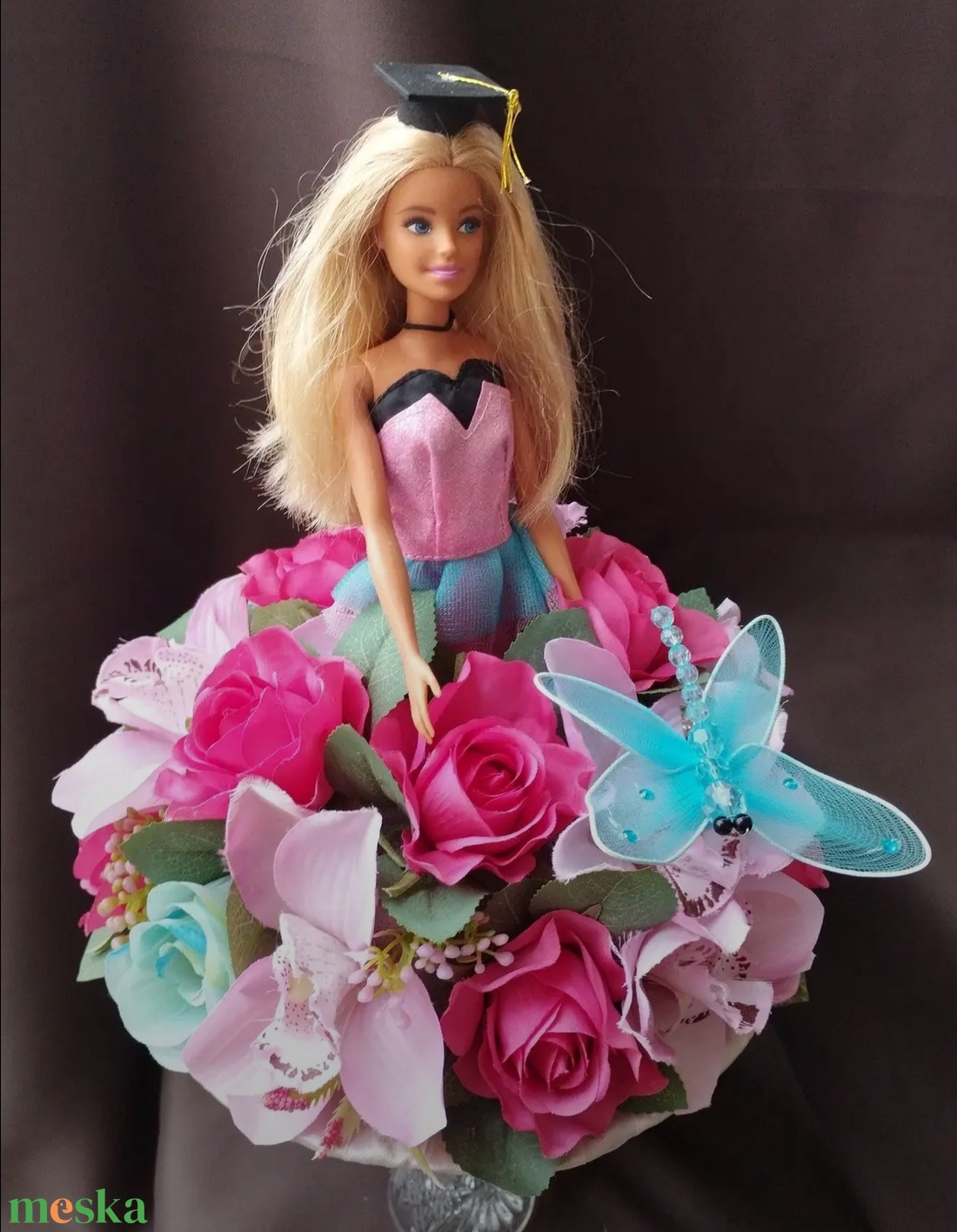 Egyedi Eredeti Mattel Barbie ballagási csokor - otthon & életmód - virágdekoráció - virágok - virágcsokor - Meska.hu