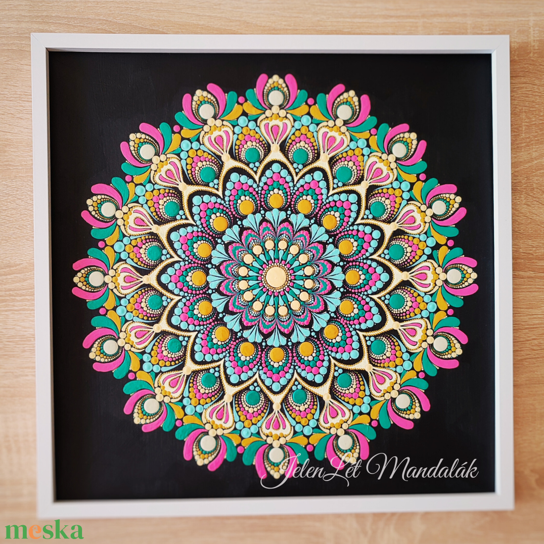 40x40 cm-es farostlemezre festett egyedi mandala vidám, élénk nyári színekben - otthon & életmód - dekoráció - spiritualitás - mandala - Meska.hu 40x40 cm-es farostlemezre festett egyedi mandala vidám, élénk nyári színekben - otthon & életmód - dekoráció - spiritualitás - mandala - Meska.hu