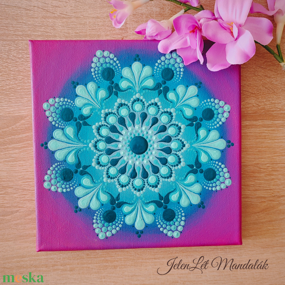 Egyedi kézzel festett 20x20 cm-es mandala megrendelésre - otthon & életmód - dekoráció - spiritualitás - mandala - Meska.hu Egyedi kézzel festett 20x20 cm-es mandala megrendelésre - otthon & életmód - dekoráció - spiritualitás - mandala - Meska.hu