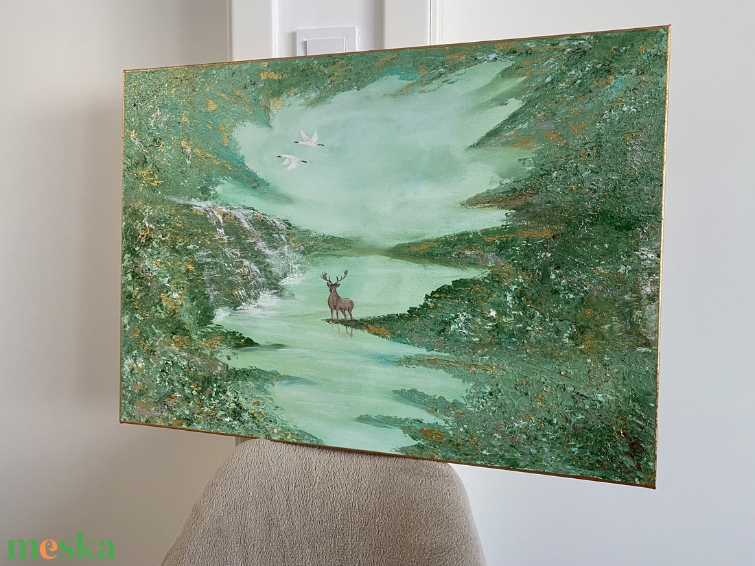 Keeper of stillness (ELADVA) - művészet - festmény - akril - Meska.hu