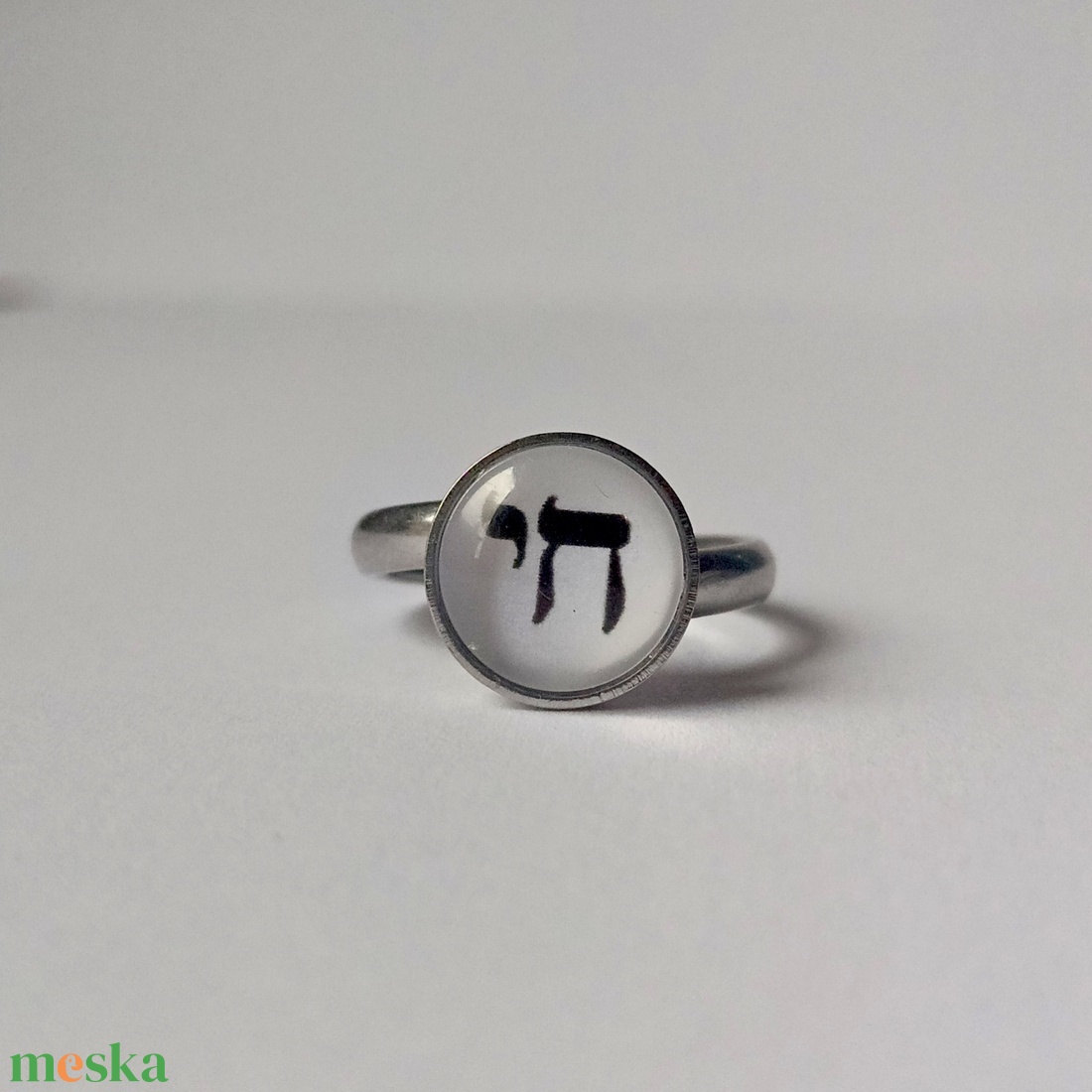 Elegáns Jelentés: 10 mm-es Chai Üveglencsés Gyűrű - ékszer - gyűrű - üveglencsés gyűrű - Meska.hu