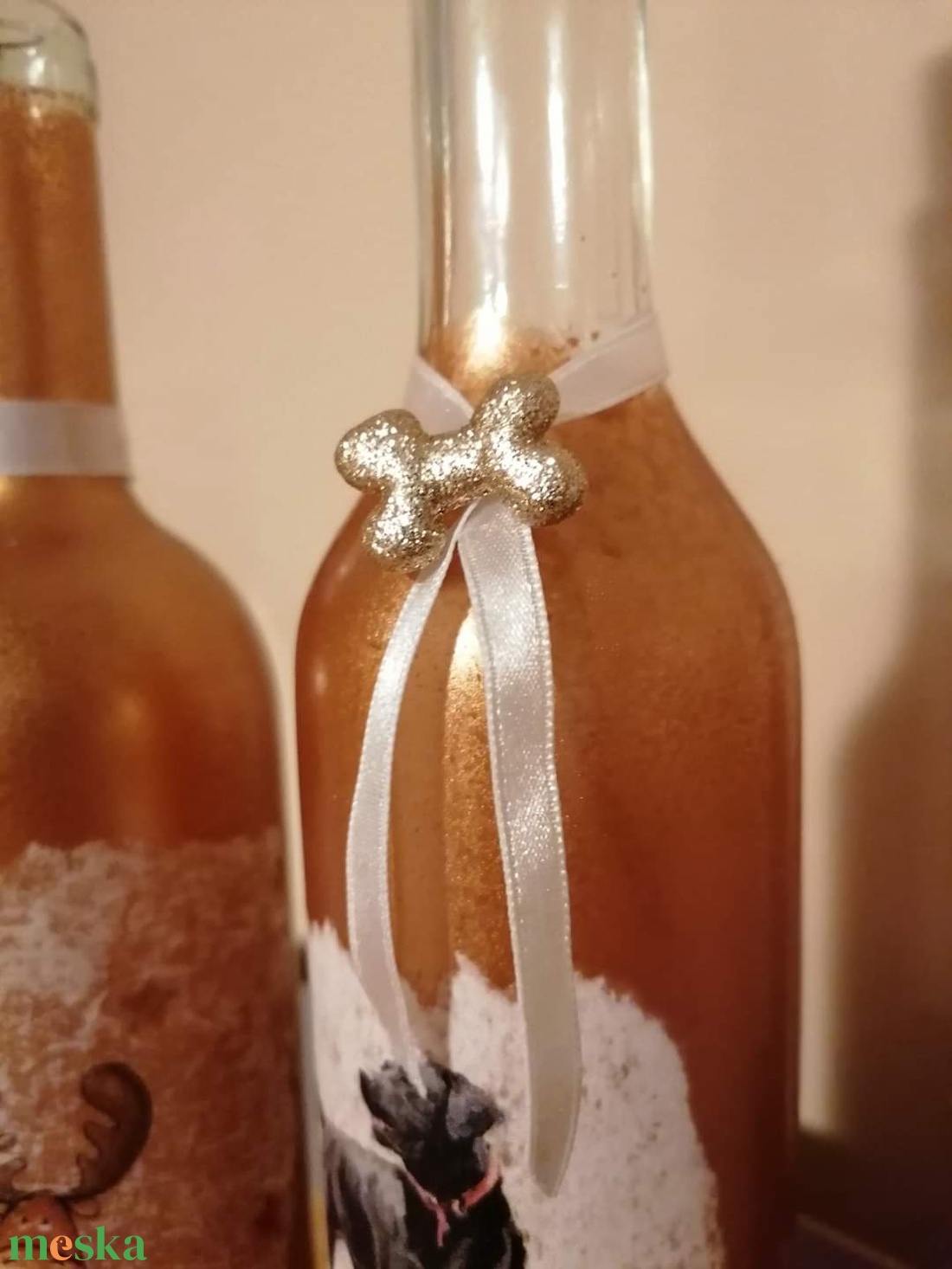 Festett boros üvegek  - otthon & életmód - konyhafelszerelés, tálalás - tálalás - boros poharak, szettek - Meska.hu