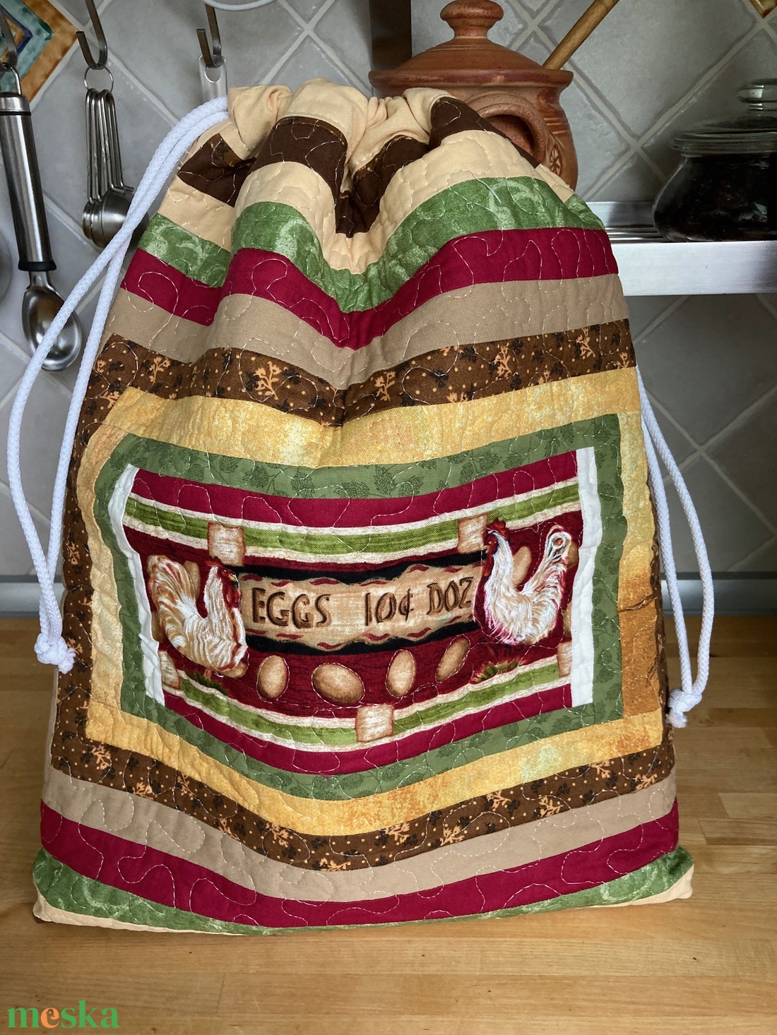 Péksütemény tároló, kenyeres zsák - táska & tok - bevásárlás & shopper táska - kenyeres zsák - Meska.hu