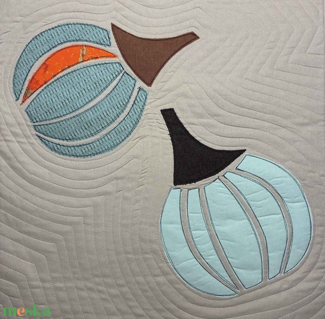 Őszi terítő,  tökös terítő - otthon & életmód - dekoráció - halloween - halloweeni asztaldísz - Meska.hu