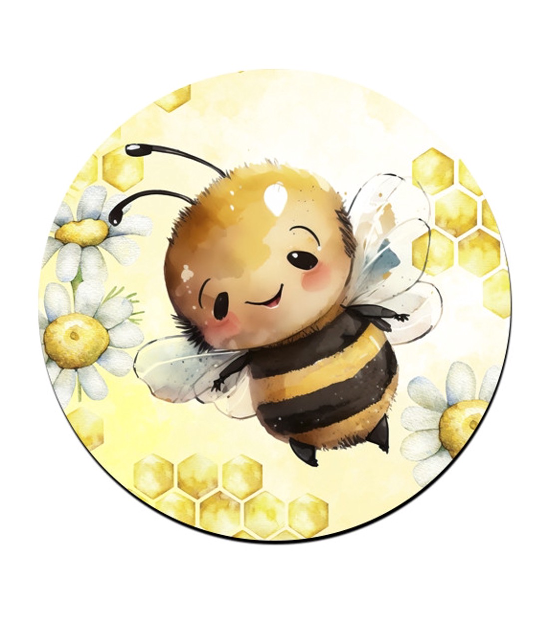 Mosolygós méhecske mintás bögre alátét -  - Meska.hu
