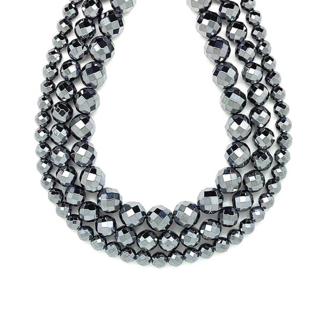 Szilícium fazettált golyó 6-7mm ékszerkészítő alapanyag (füzér) - kellékek & szerszámok - ásvány alapanyag - ásványfüzér - Meska.hu