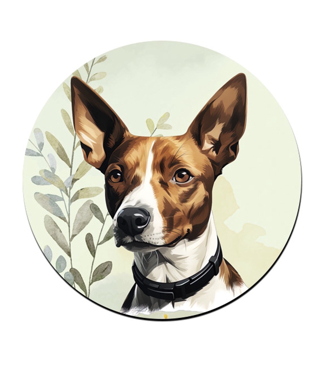 Barna Basenji portré mintás bögre alátét -  - Meska.hu