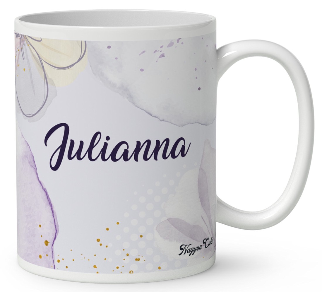 Névvel kérhető - Cuki krókusz virágos tündér mintás bögre - otthon & életmód - konyhafelszerelés, tálalás - tálalás - bögre & csésze - Meska.hu