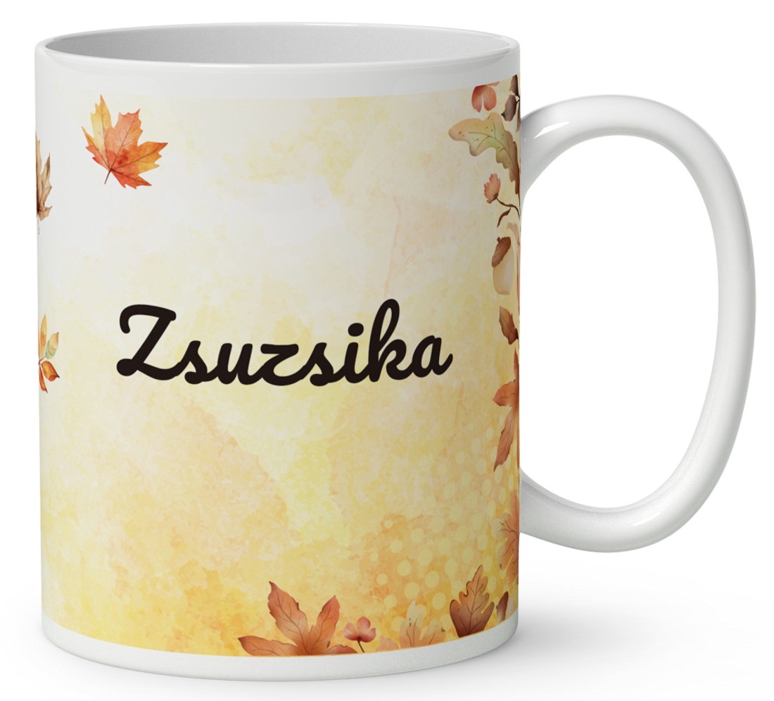 Névvel kérhető - Cuki őszi csodálkozó szarvas mintás bögre - otthon & életmód - konyhafelszerelés, tálalás - tálalás - bögre & csésze - Meska.hu