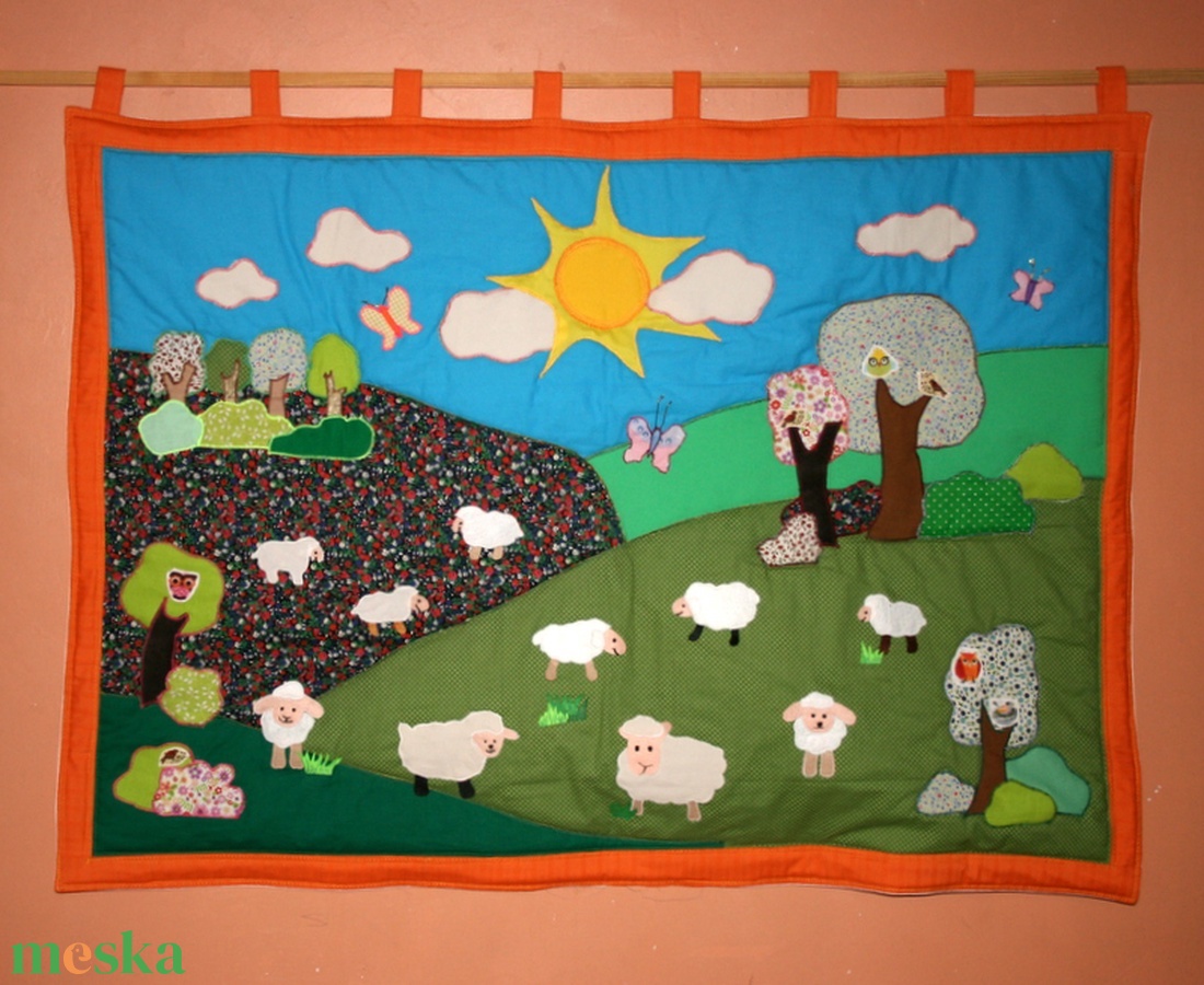 gyermekfalvédő patchwork technikával bárányos - otthon & életmód - babaszoba, gyerekszoba - falvédő gyerekszobába - Meska.hu gyermekfalvédő patchwork technikával bárányos - otthon & életmód - babaszoba, gyerekszoba - falvédő gyerekszobába - Meska.hu
