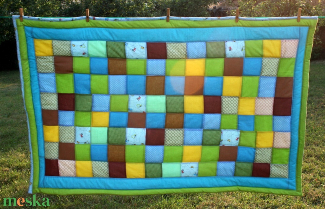 Kockás patchwork babatakaró - otthon & életmód - babaszoba, gyerekszoba - babatakaró, gyerek pléd - Meska.hu Kockás patchwork babatakaró - otthon & életmód - babaszoba, gyerekszoba - babatakaró, gyerek pléd - Meska.hu
