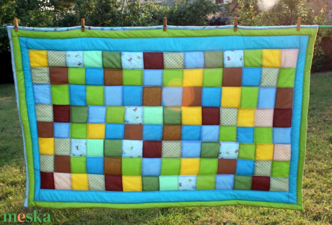 Kockás patchwork babatakaró - otthon & életmód - babaszoba, gyerekszoba - babatakaró, gyerek pléd - Meska.hu Kockás patchwork babatakaró - otthon & életmód - babaszoba, gyerekszoba - babatakaró, gyerek pléd - Meska.hu