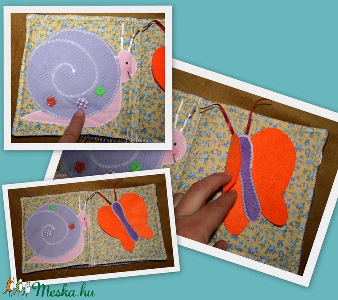 állatos textilkönyv -  - Meska.hu