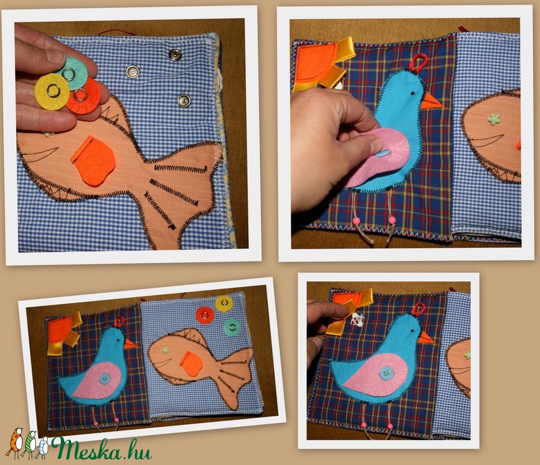 állatos textilkönyv -  - Meska.hu