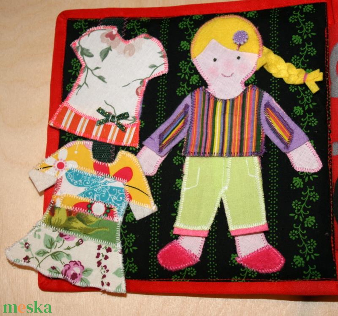 Öltöztetős - textil foglalkoztató lap - játék & sport - textilkönyv & babakönyv - Meska.hu Öltöztetős - textil foglalkoztató lap - játék & sport - textilkönyv & babakönyv - Meska.hu