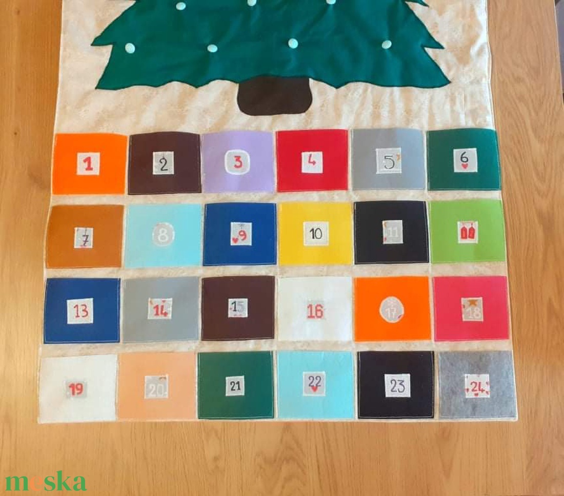 Adventi naptár textil karácsonyfa - karácsony - adventi díszek - adventi naptár - Meska.hu Adventi naptár textil karácsonyfa - karácsony - adventi díszek - adventi naptár - Meska.hu