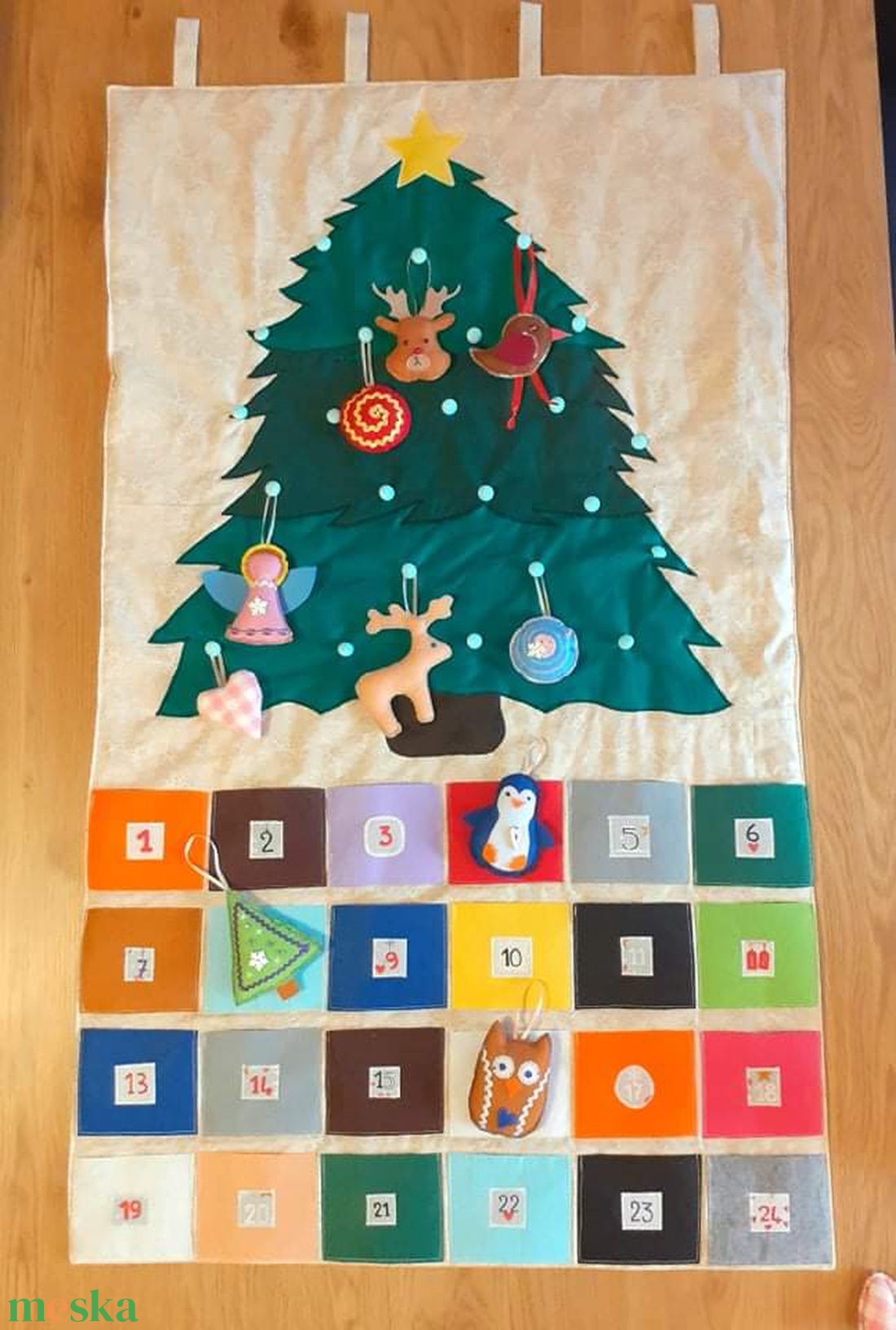 Adventi naptár textil karácsonyfa - karácsony - adventi díszek - adventi naptár - Meska.hu Adventi naptár textil karácsonyfa - karácsony - adventi díszek - adventi naptár - Meska.hu