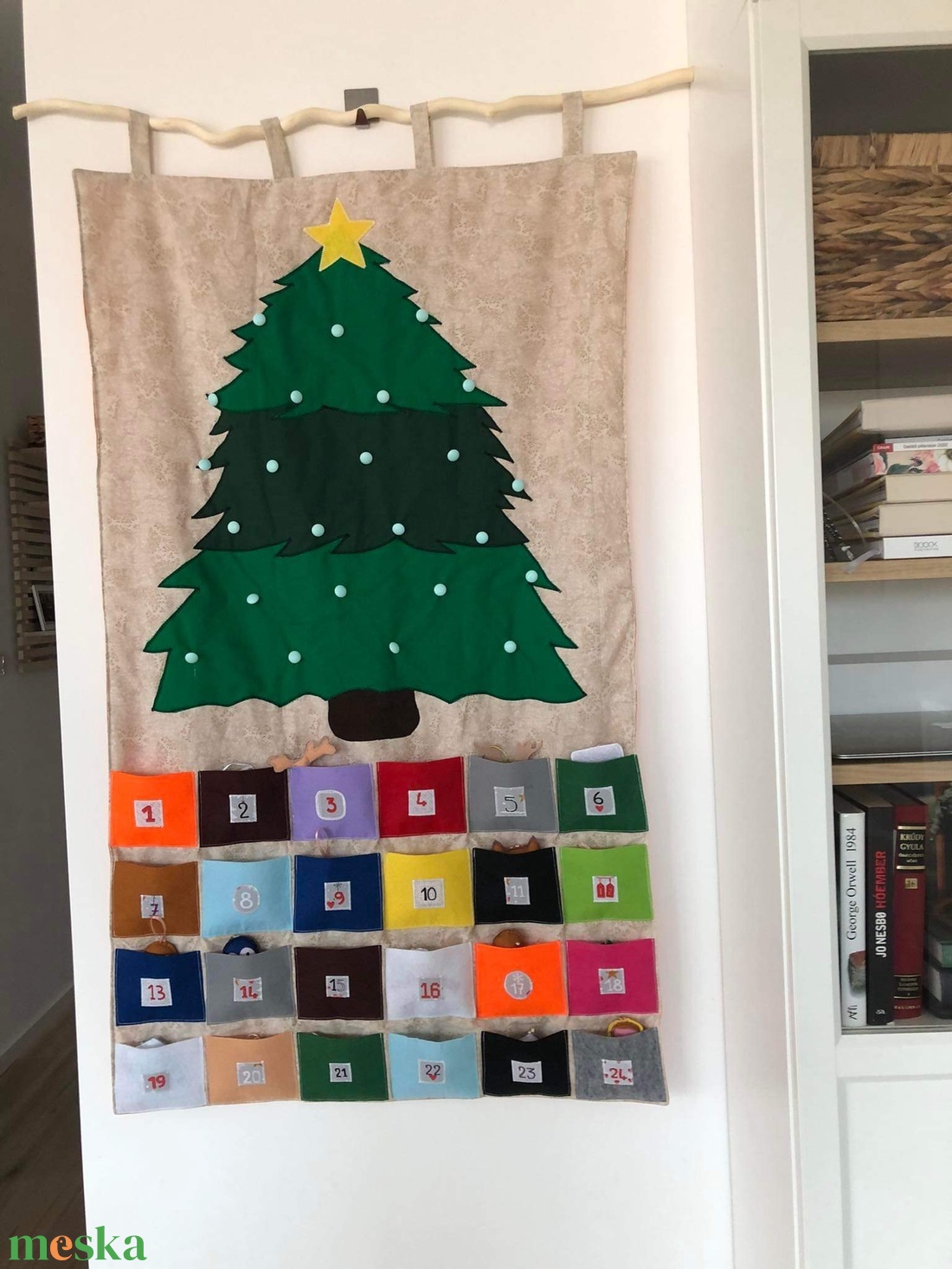 Adventi naptár textil karácsonyfa - karácsony - adventi díszek - adventi naptár - Meska.hu Adventi naptár textil karácsonyfa - karácsony - adventi díszek - adventi naptár - Meska.hu