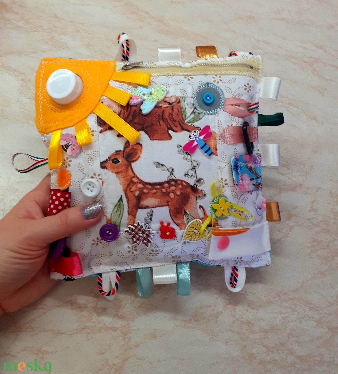 Őzikés matató birizgapárna - játék & sport - készségfejlesztő és logikai játék - oktató játékok - Meska.hu