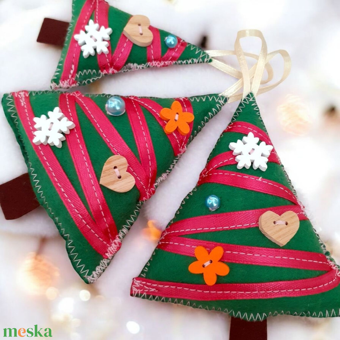 Zöld-magental 3 db-os Filc karácsonyfadísz  - karácsony - karácsonyi lakásdekoráció - karácsonyfadíszek - Meska.hu Zöld-magental 3 db-os Filc karácsonyfadísz  - karácsony - karácsonyi lakásdekoráció - karácsonyfadíszek - Meska.hu