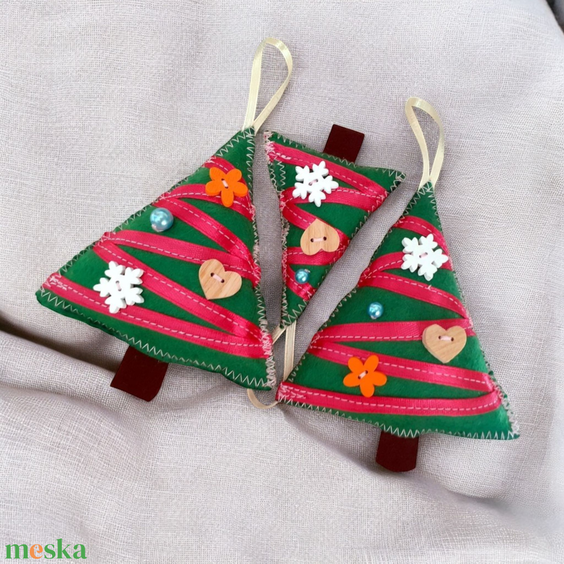 Zöld-magental 3 db-os Filc karácsonyfadísz  - karácsony - karácsonyi lakásdekoráció - karácsonyfadíszek - Meska.hu Zöld-magental 3 db-os Filc karácsonyfadísz  - karácsony - karácsonyi lakásdekoráció - karácsonyfadíszek - Meska.hu