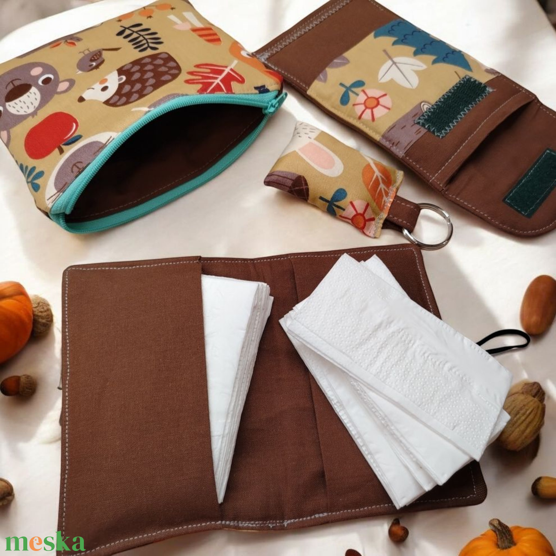 4 részes szett kincseknek - otthon & életmód - papír, írószer - tolltartó & ceruzatekercs - Meska.hu