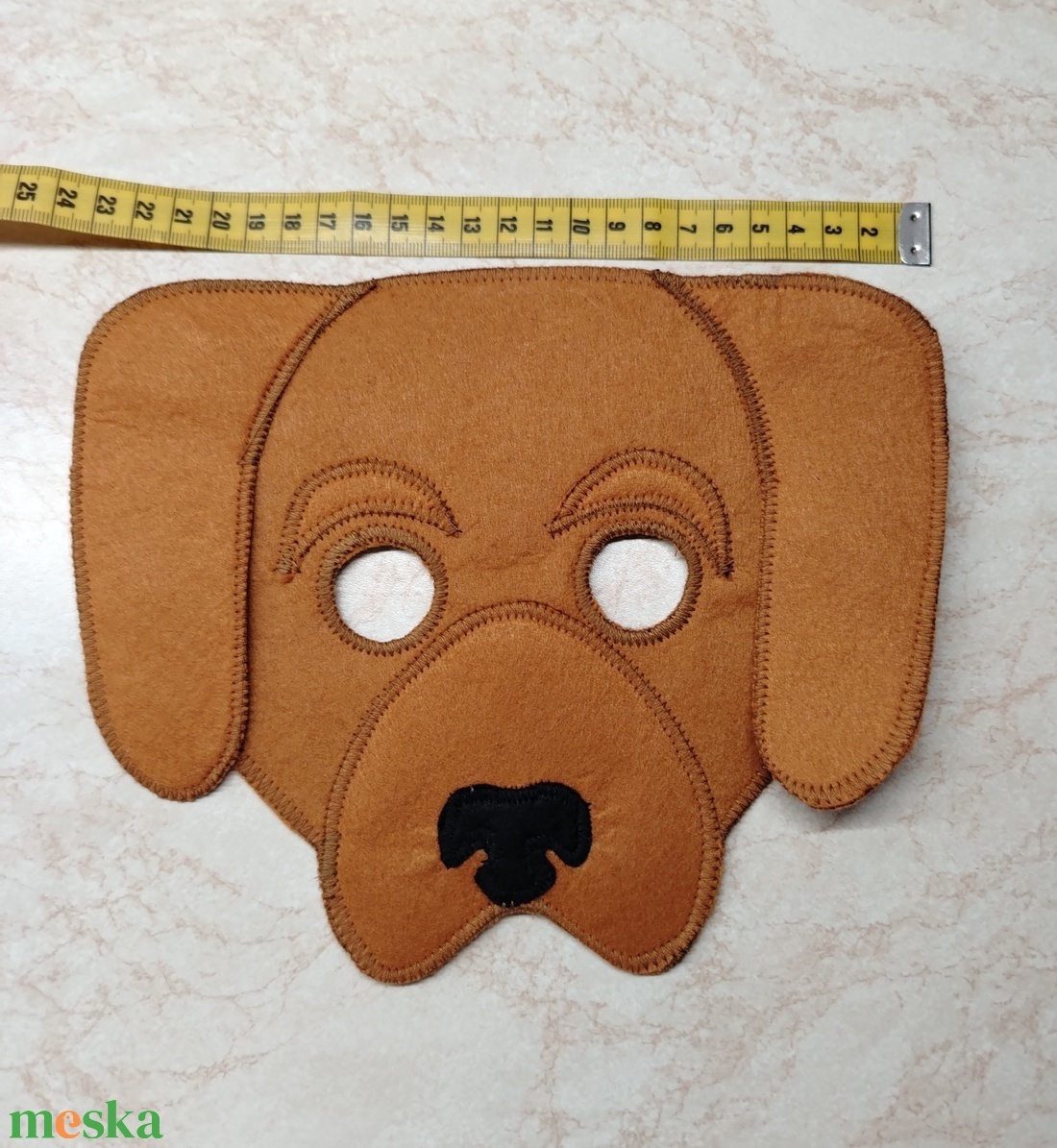 Vizsla kutyus álarc  filcből - ruha & divat - jelmez & álarc - álarc - Meska.hu