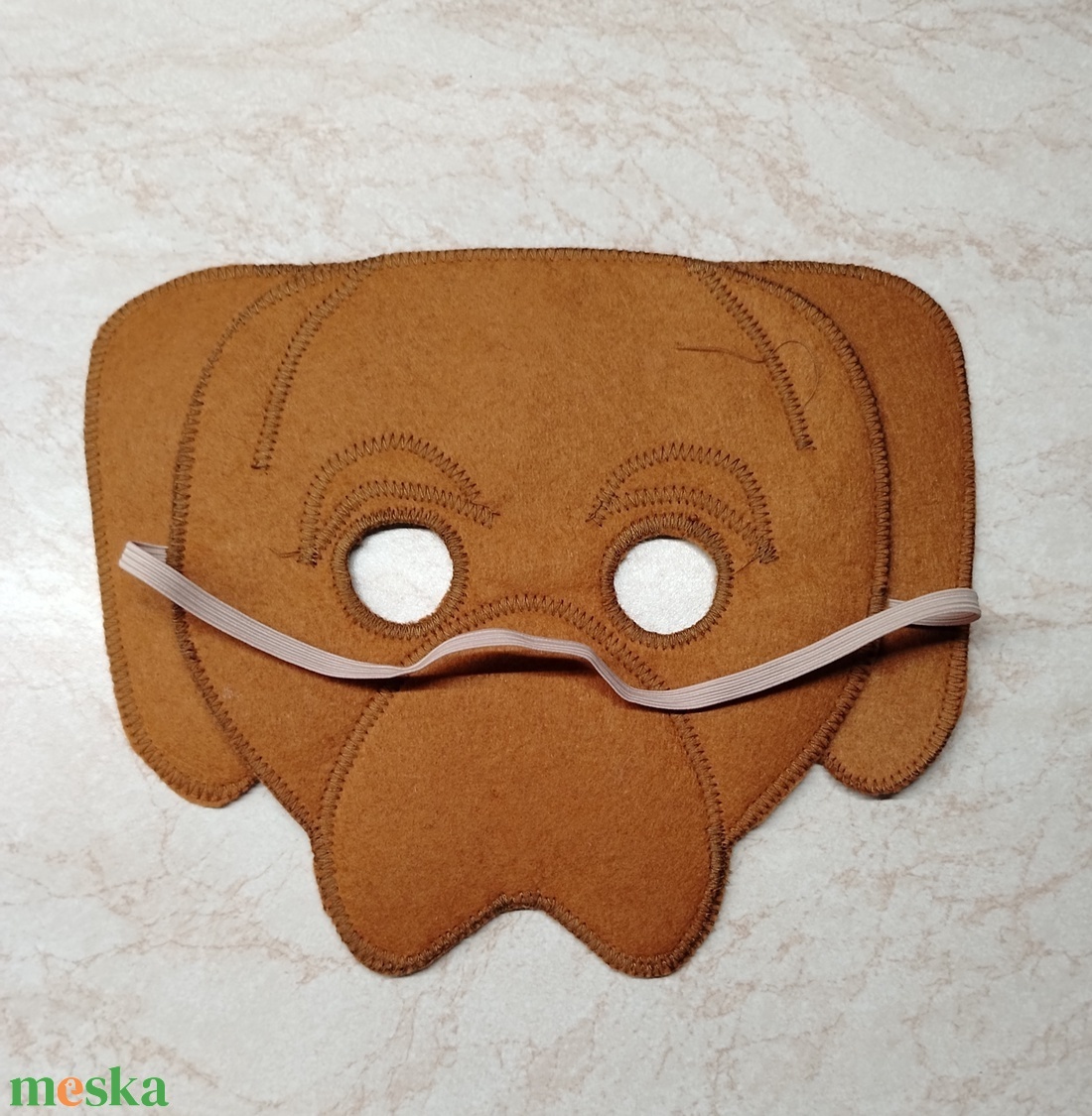 Vizsla kutyus álarc  filcből - ruha & divat - jelmez & álarc - álarc - Meska.hu