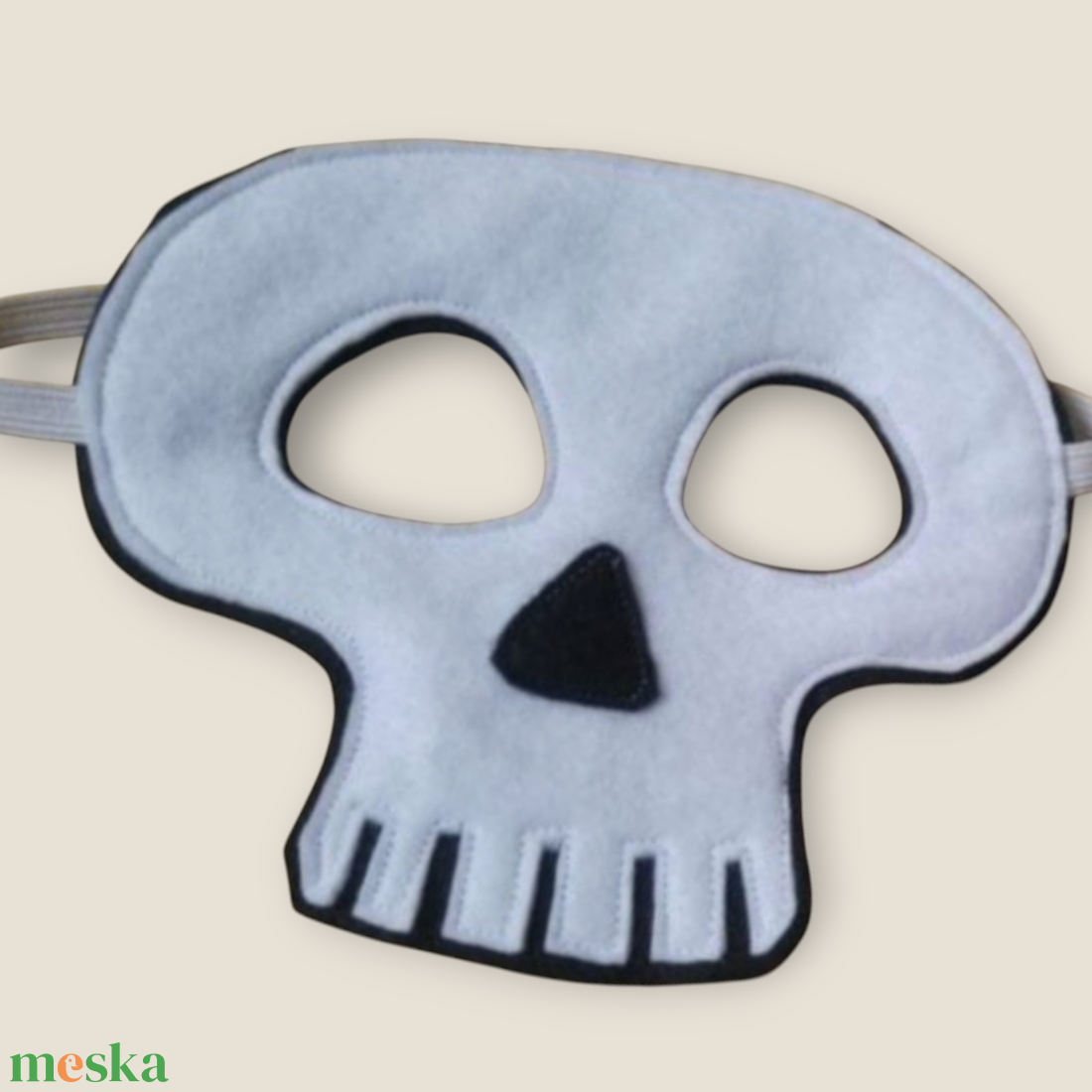 Koponya álarc  filcből - ruha & divat - jelmez & álarc - álarc - Meska.hu