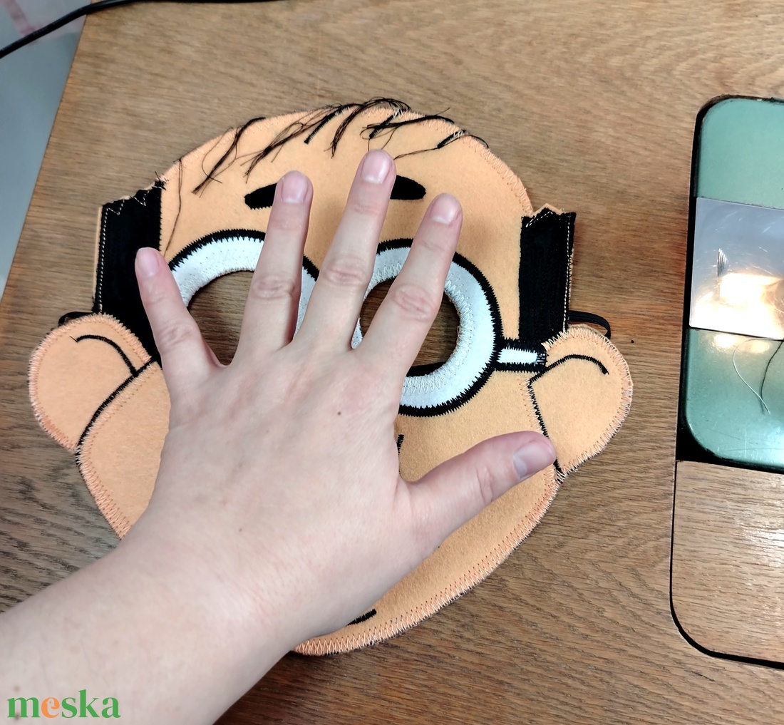 Mézga Géza álarc filcből - ruha & divat - jelmez & álarc - álarc - Meska.hu