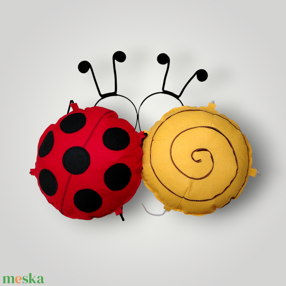 2éves  Ikreknek, Csiga és  Katicabogár hát jelmez  filcből és csáp - ruha & divat - jelmez & álarc - jelmez - Meska.hu