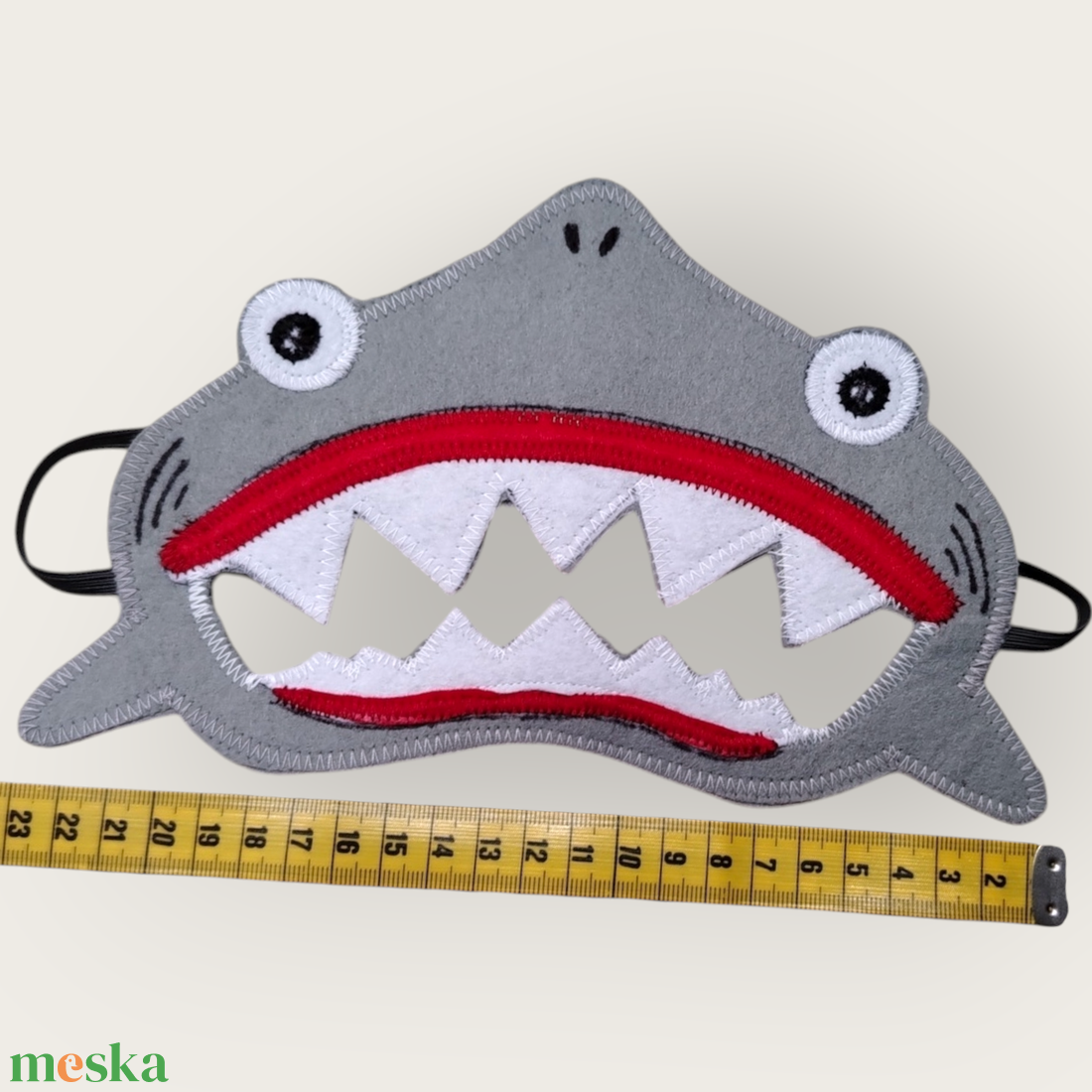 Cápa álarc filcből - ruha & divat - jelmez & álarc - álarc - Meska.hu