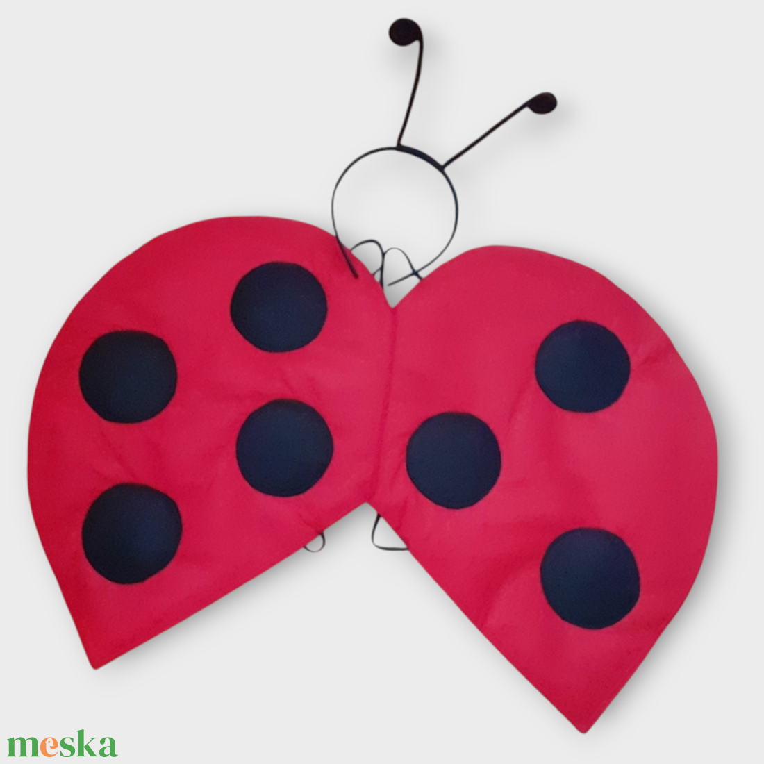 Felnőtt méretű Katicaszárny  filcből és csáp - ruha & divat - jelmez & álarc - jelmez - Meska.hu