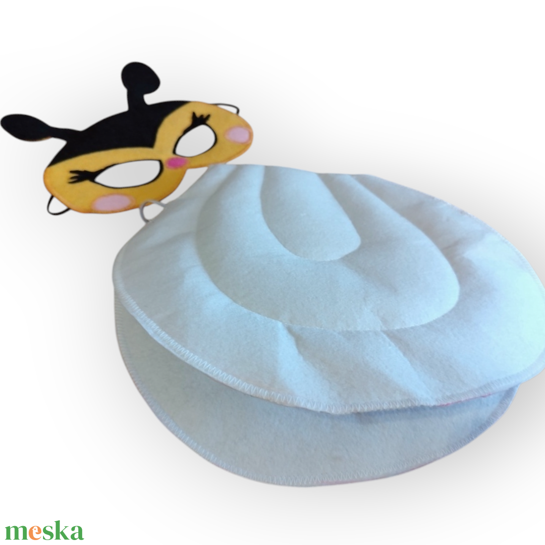 Méhecske álarc és szárny filcből - ruha & divat - jelmez & álarc - jelmez - Meska.hu