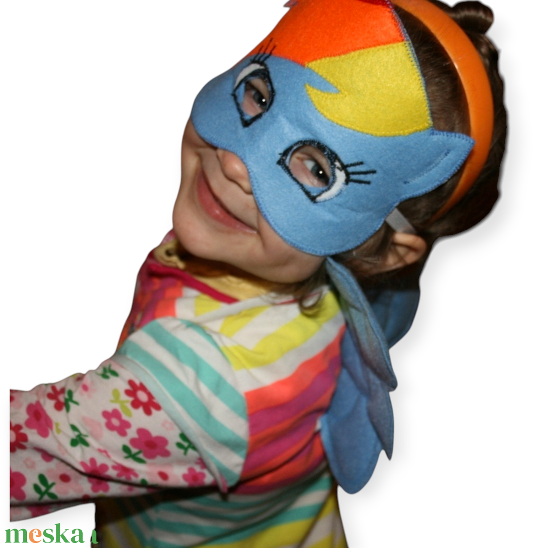 Póni álarc filcből - ruha & divat - jelmez & álarc - álarc - Meska.hu