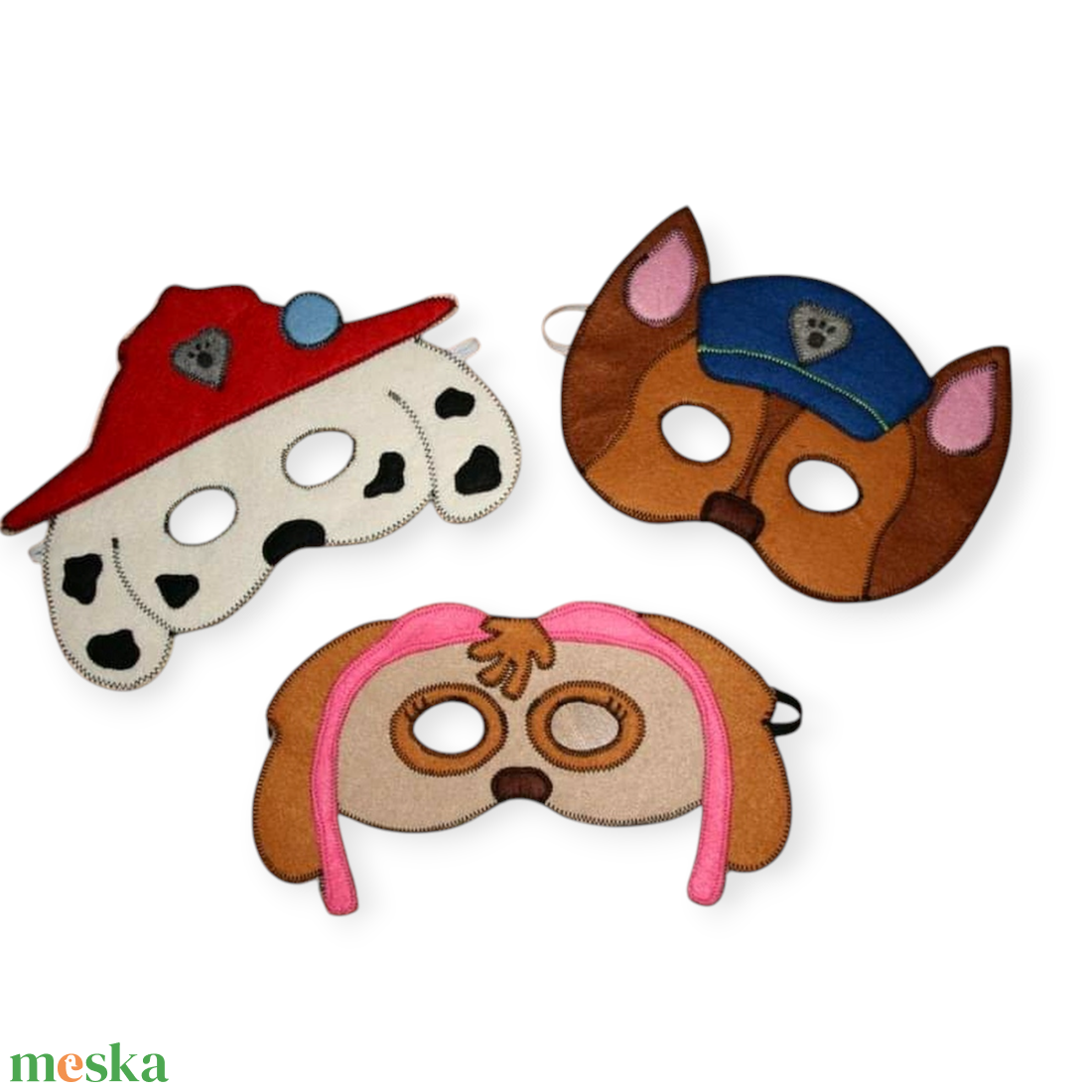 Mancsőrjárat dalmata kutyus álarc filcből - ruha & divat - jelmez & álarc - álarc - Meska.hu