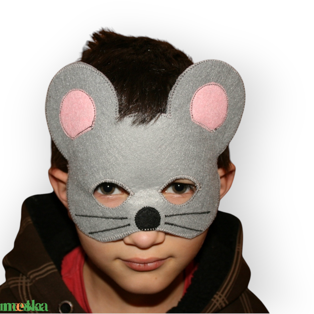 Jerry Egér álarc és farkinca filcből - ruha & divat - jelmez & álarc - álarc - Meska.hu