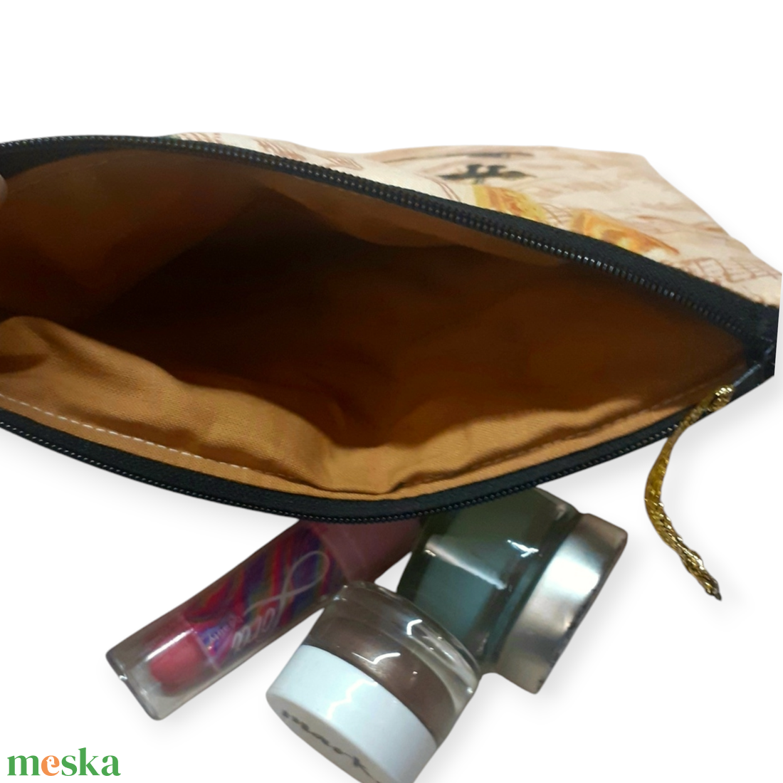  Hegedű és zongora mintás Kozmetikai táska - táska & tok - pénztárca & más tok - kártyatartó & irattartó - Meska.hu