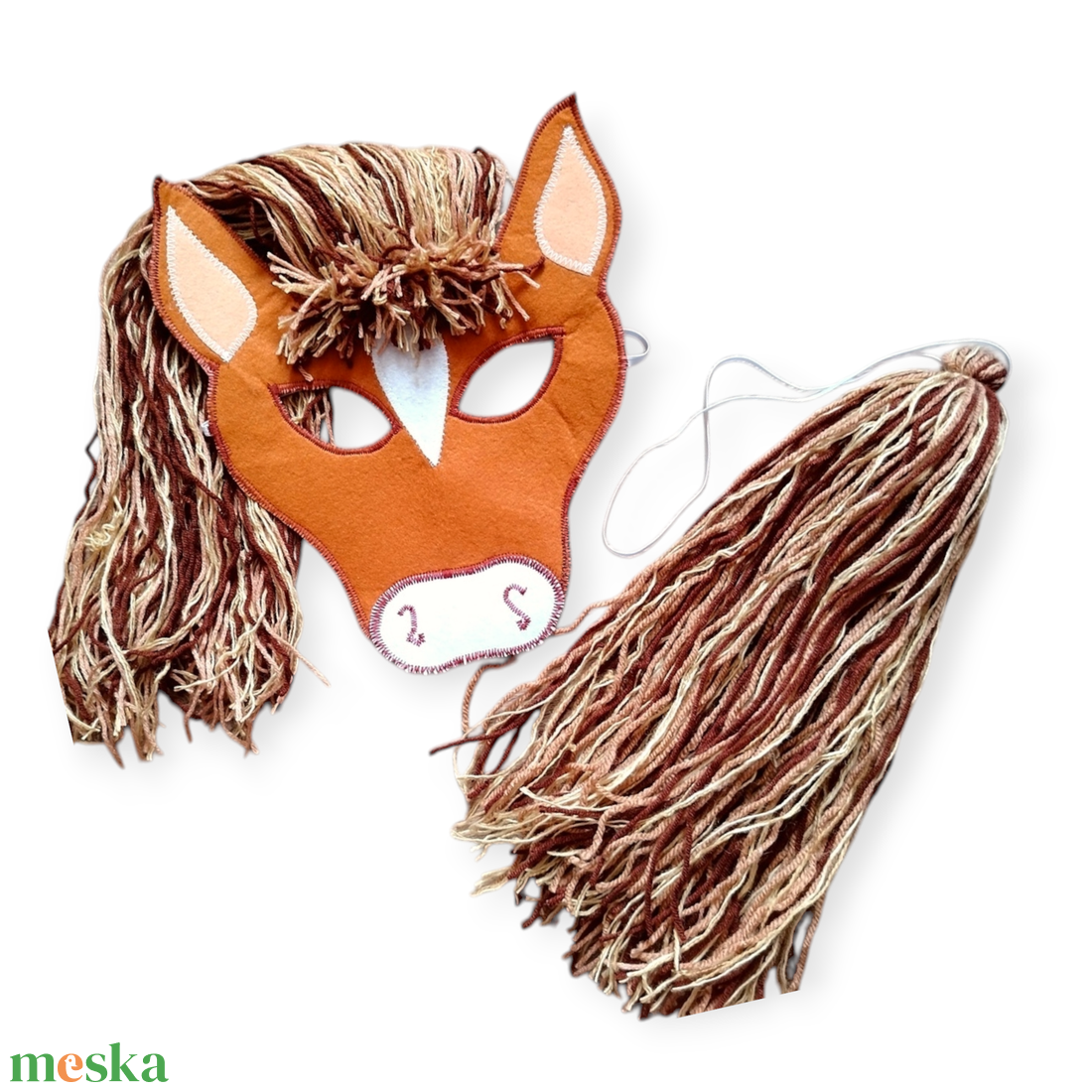 Póni Lovacska álarc és lófarok - ruha & divat - jelmez & álarc - jelmez - Meska.hu