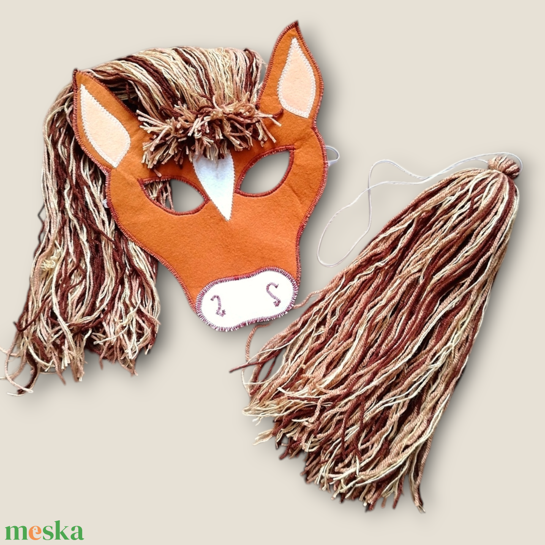 Póni Lovacska álarc és lófarok - ruha & divat - jelmez & álarc - jelmez - Meska.hu