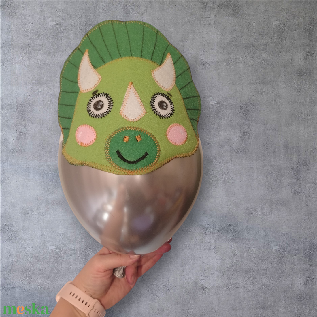 Dínó és cica fejpánt - ruha & divat - jelmez & álarc - jelmez - Meska.hu