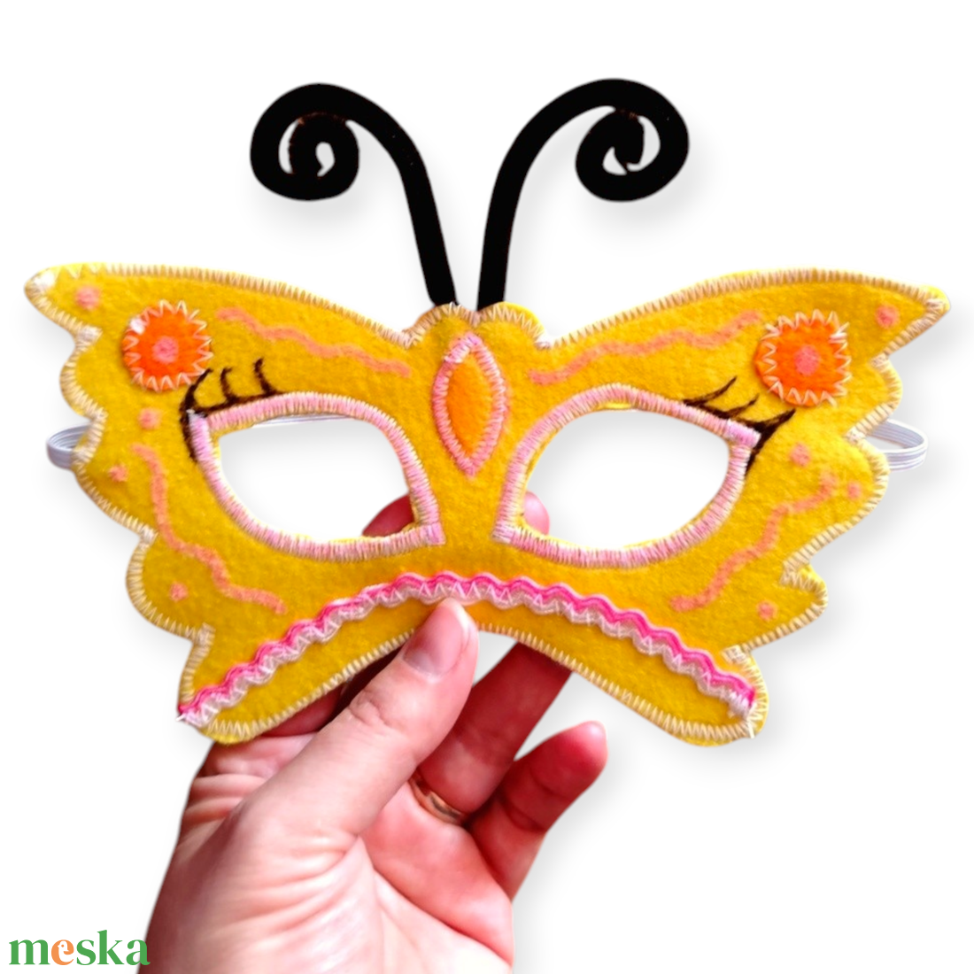 Pillangó álarc filcből - ruha & divat - jelmez & álarc - álarc - Meska.hu
