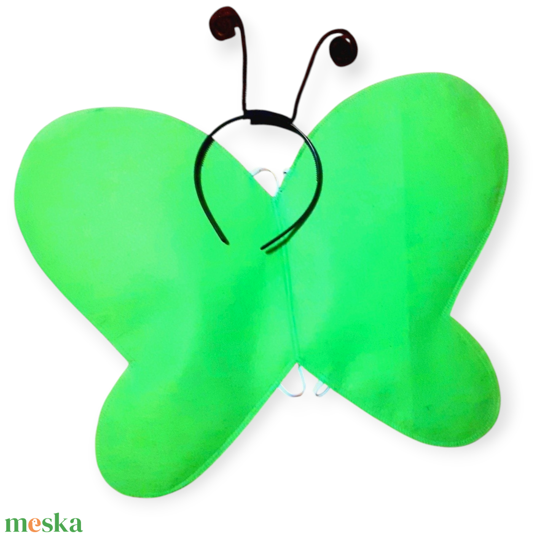  Zöld Pillangó szárny  és csáp jelmez - ruha & divat - jelmez & álarc - jelmez - Meska.hu